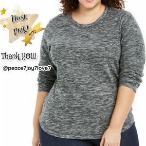 KAREN Scott Sport Womens Plus Size Fleece Sweatshirt, 2X